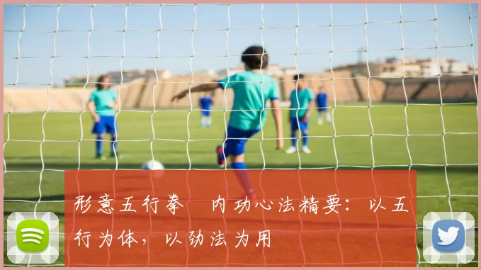 形意五行拳・内功心法精要：以五行为体，以劲法为用