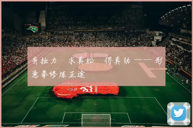 弃拙力・求真松・得真劲 —— 形意拳修炼正途