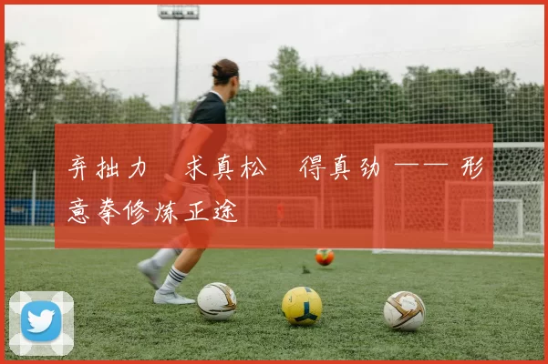 弃拙力・求真松・得真劲 —— 形意拳修炼正途