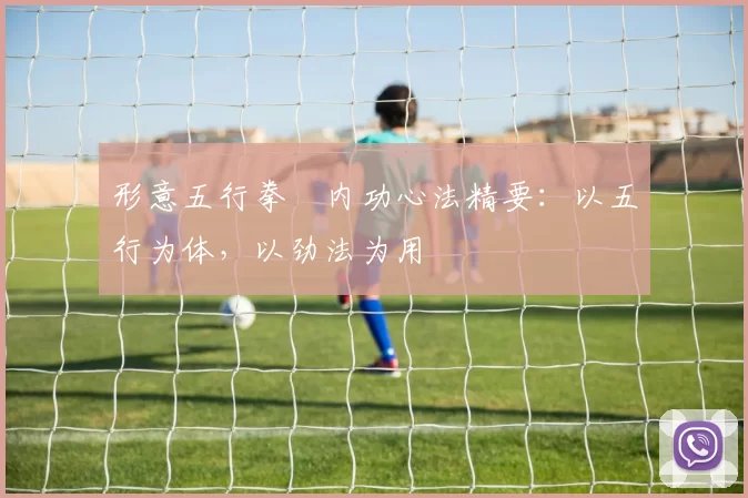 形意五行拳・内功心法精要:以五行为体,以劲法为用