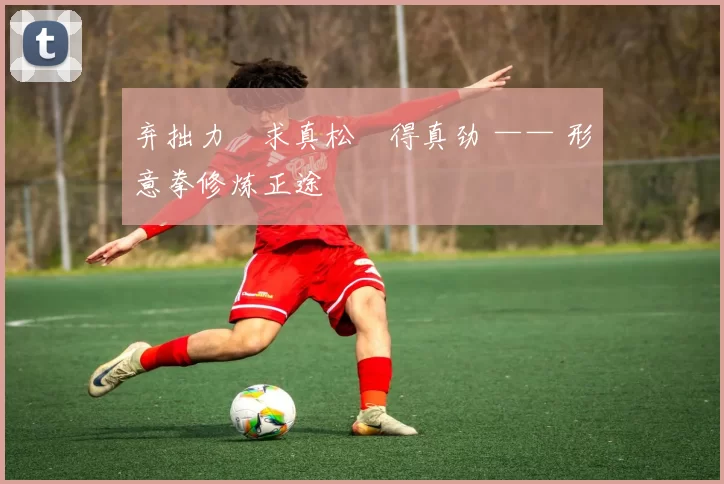 弃拙力・求真松・得真劲 —— 形意拳修炼正途