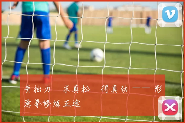 弃拙力・求真松・得真劲 —— 形意拳修炼正途