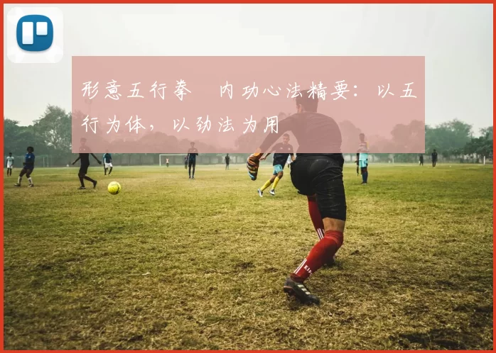 形意五行拳・内功心法精要:以五行为体,以劲法为用