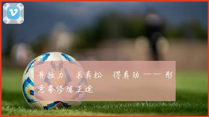 弃拙力・求真松・得真劲 —— 形意拳修炼正途