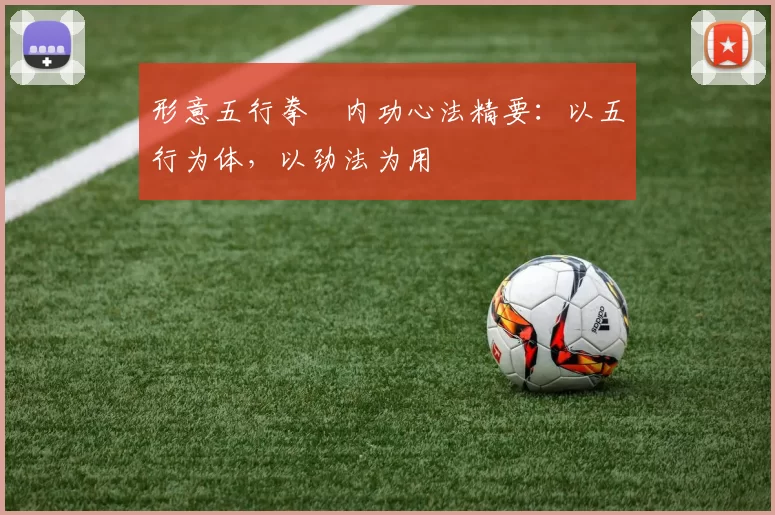 形意五行拳・内功心法精要:以五行为体,以劲法为用