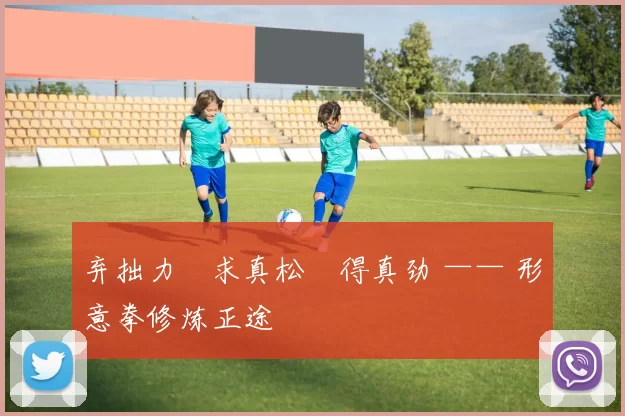 弃拙力・求真松・得真劲 —— 形意拳修炼正途