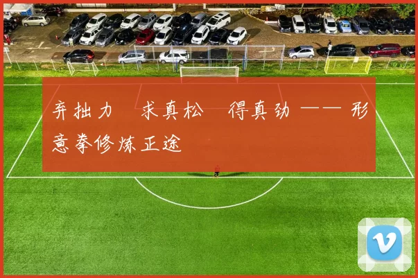 弃拙力・求真松・得真劲 —— 形意拳修炼正途