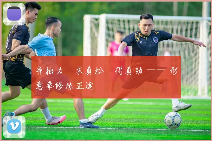 弃拙力・求真松・得真劲 —— 形意拳修炼正途