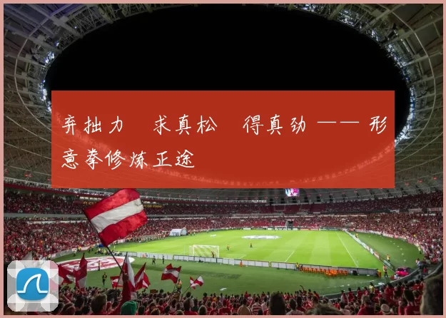 弃拙力・求真松・得真劲 —— 形意拳修炼正途