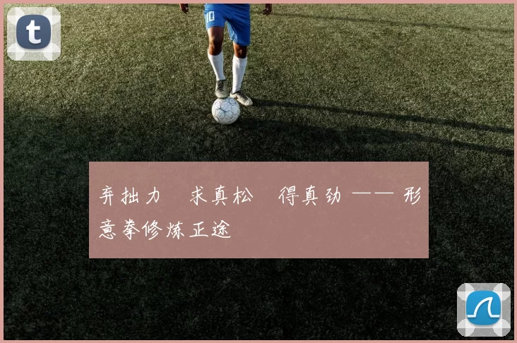 弃拙力・求真松・得真劲 —— 形意拳修炼正途