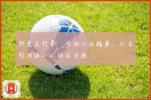 形意五行拳・内功心法精要:以五行为体,以劲法为用