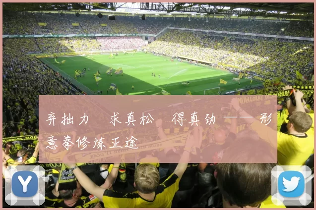 弃拙力・求真松・得真劲 —— 形意拳修炼正途