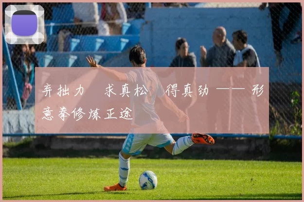 弃拙力・求真松・得真劲 —— 形意拳修炼正途