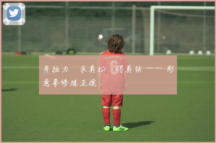 弃拙力・求真松・得真劲 —— 形意拳修炼正途