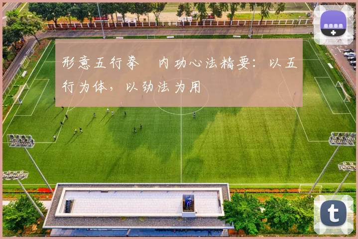 形意五行拳・内功心法精要:以五行为体,以劲法为用