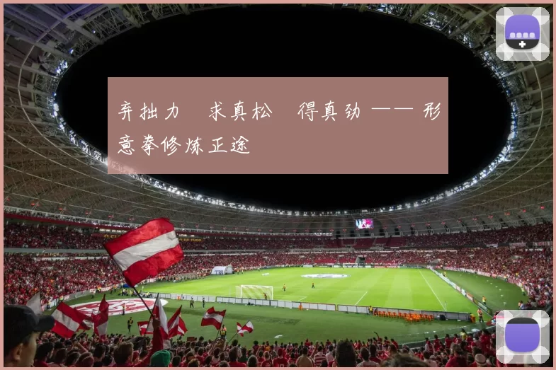 弃拙力・求真松・得真劲 —— 形意拳修炼正途