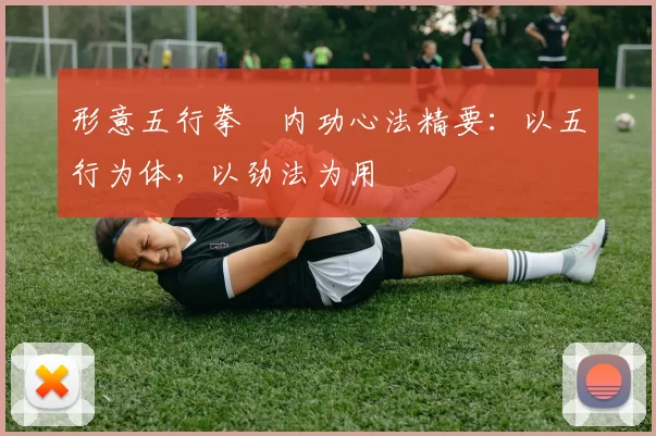 形意五行拳・内功心法精要:以五行为体,以劲法为用