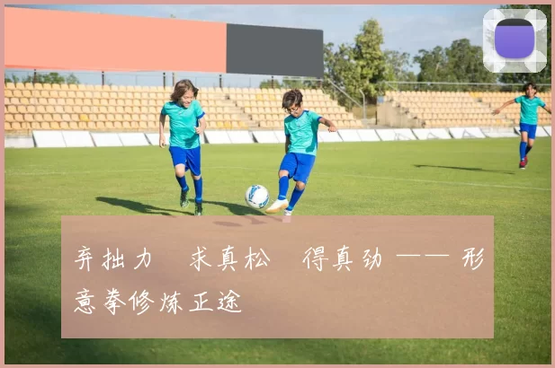 弃拙力・求真松・得真劲 —— 形意拳修炼正途