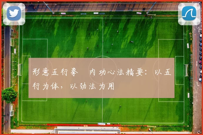 形意五行拳・内功心法精要:以五行为体,以劲法为用