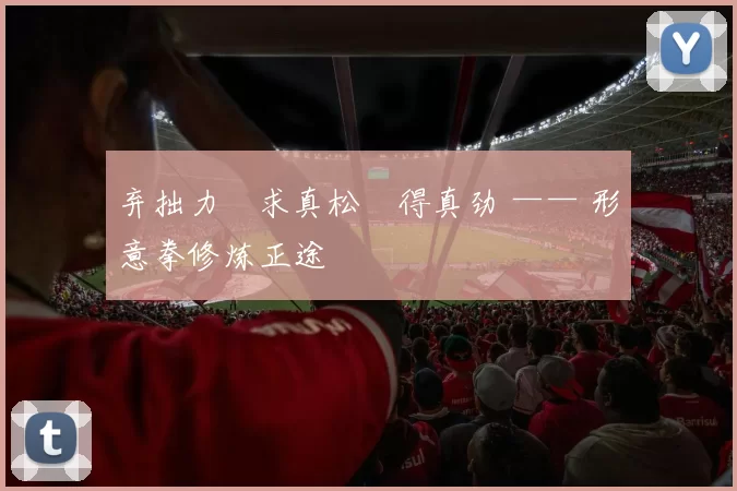 弃拙力・求真松・得真劲 —— 形意拳修炼正途