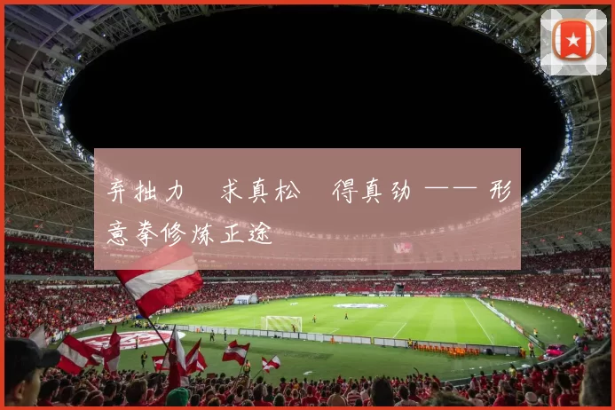 弃拙力・求真松・得真劲 —— 形意拳修炼正途