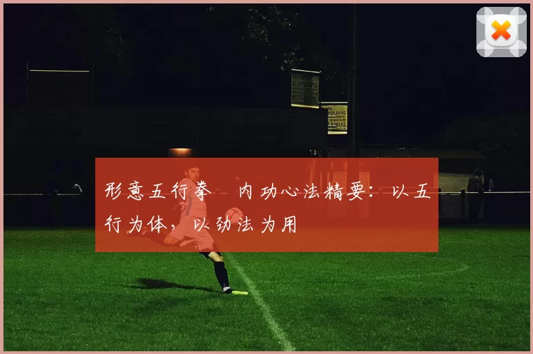 形意五行拳・内功心法精要：以五行为体，以劲法为用