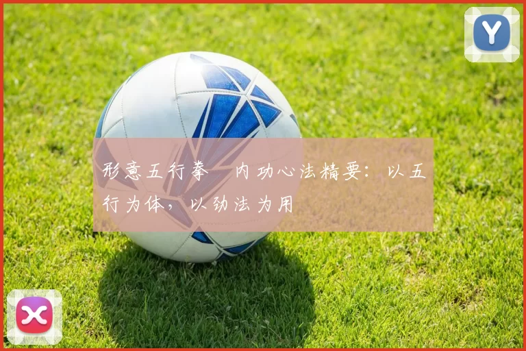 形意五行拳・内功心法精要：以五行为体，以劲法为用