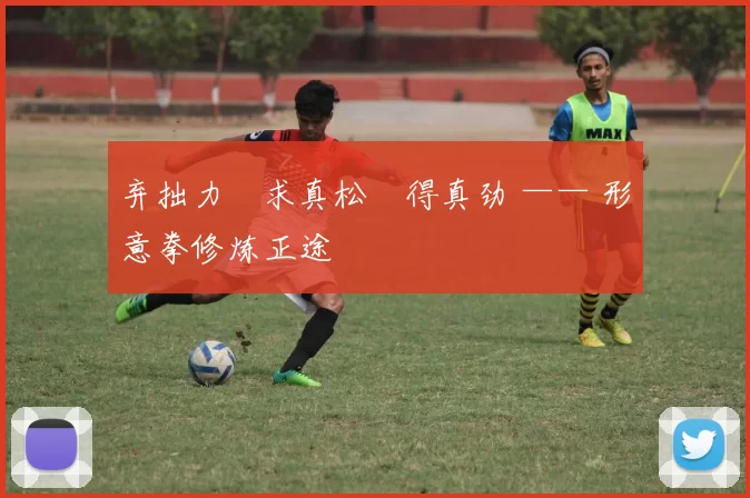 弃拙力・求真松・得真劲 —— 形意拳修炼正途