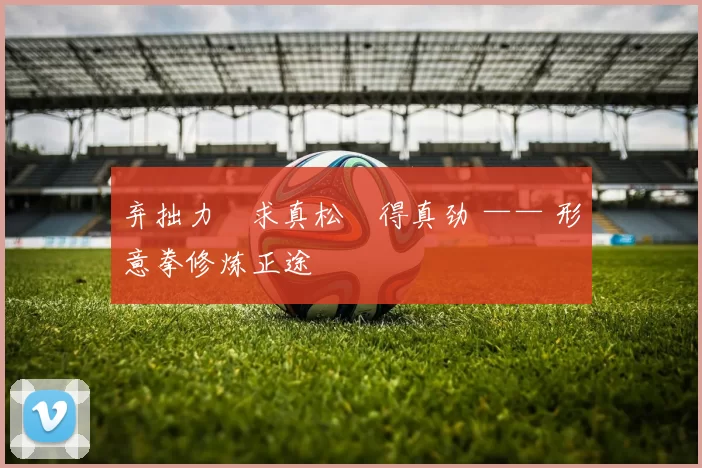 弃拙力・求真松・得真劲 —— 形意拳修炼正途