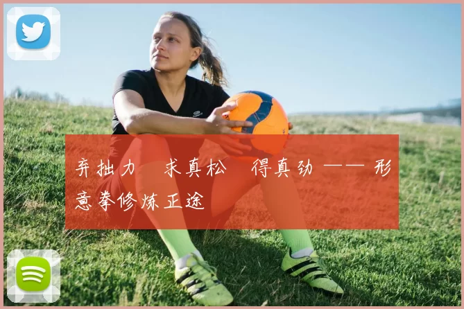 弃拙力・求真松・得真劲 —— 形意拳修炼正途