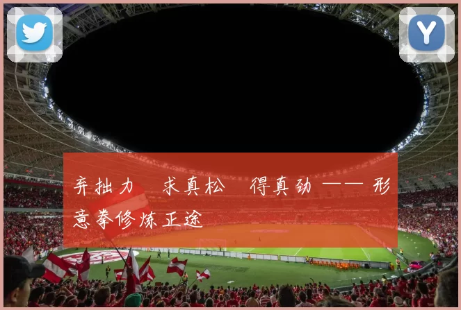 弃拙力・求真松・得真劲 —— 形意拳修炼正途