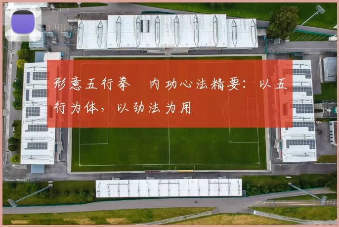 形意五行拳・内功心法精要：以五行为体，以劲法为用