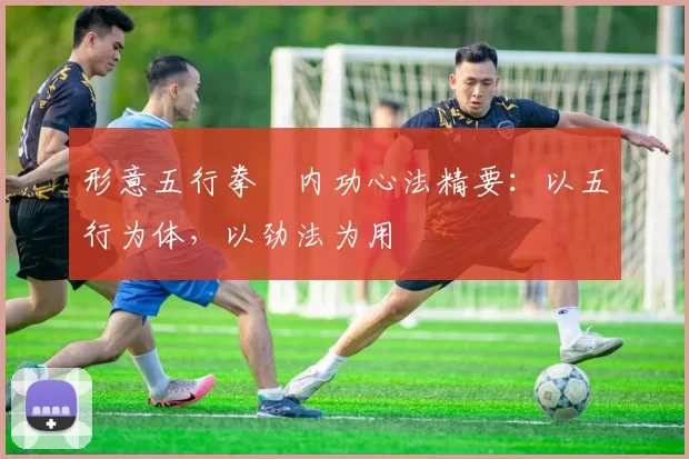 形意五行拳・内功心法精要:以五行为体,以劲法为用