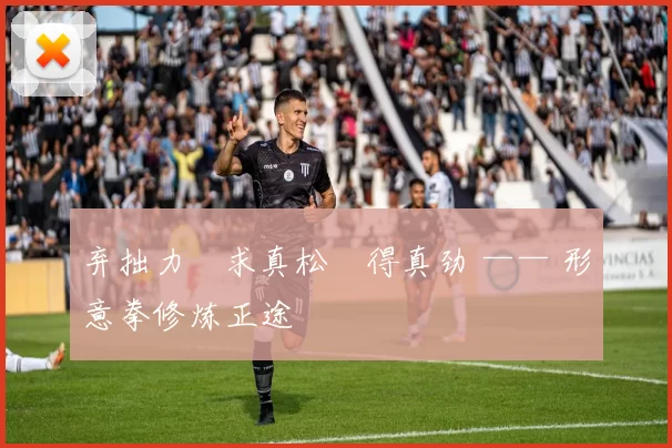 弃拙力・求真松・得真劲 —— 形意拳修炼正途