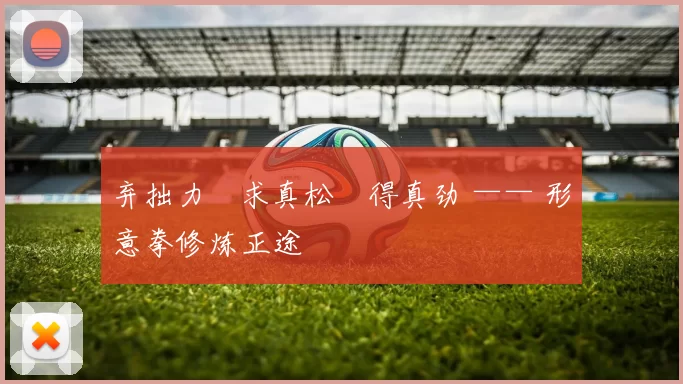 弃拙力・求真松・得真劲 —— 形意拳修炼正途