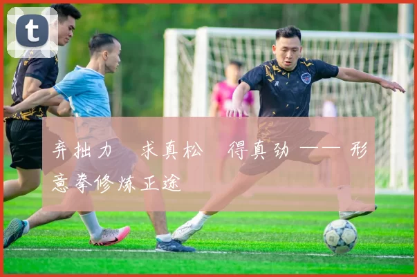 弃拙力・求真松・得真劲 —— 形意拳修炼正途