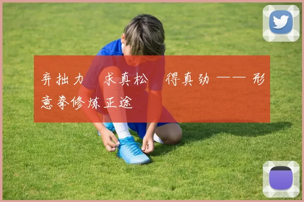 弃拙力・求真松・得真劲 —— 形意拳修炼正途