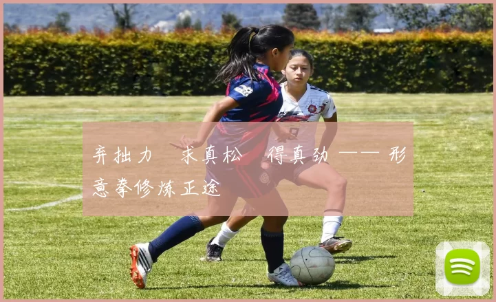 弃拙力・求真松・得真劲 —— 形意拳修炼正途