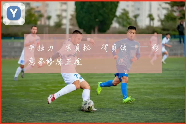 弃拙力・求真松・得真劲 —— 形意拳修炼正途