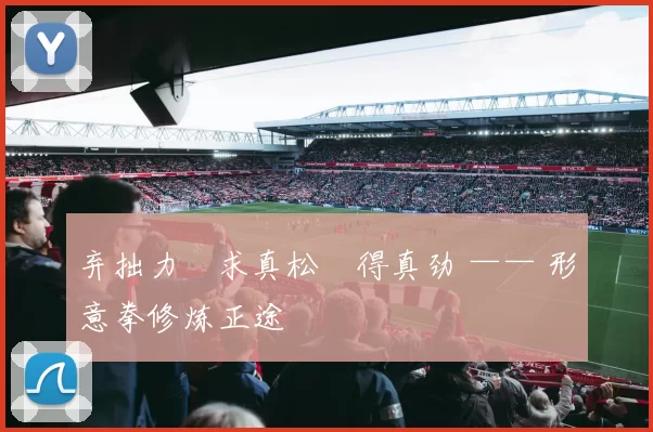 弃拙力・求真松・得真劲 —— 形意拳修炼正途