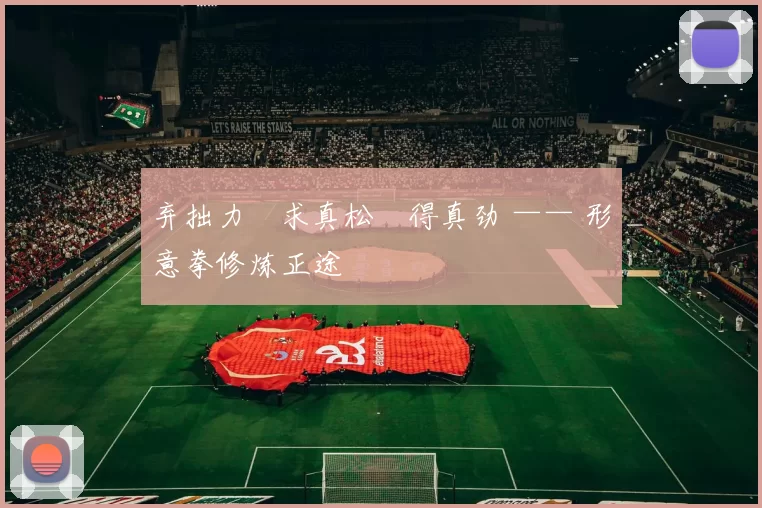 弃拙力・求真松・得真劲 —— 形意拳修炼正途