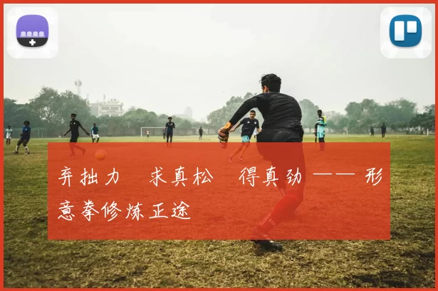 弃拙力・求真松・得真劲 —— 形意拳修炼正途