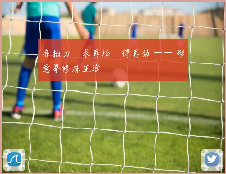 弃拙力・求真松・得真劲 —— 形意拳修炼正途