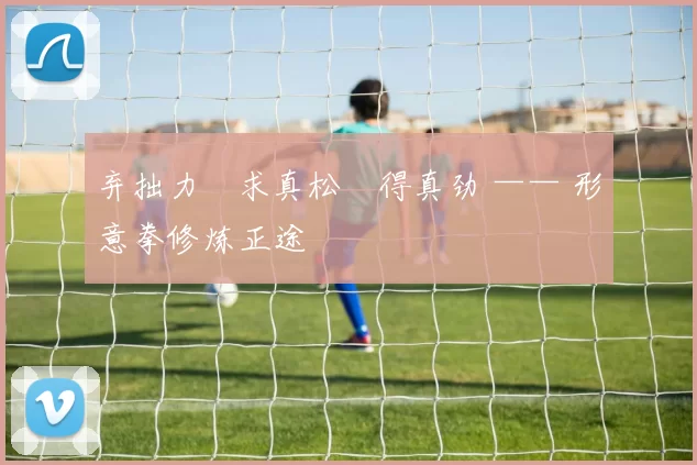 弃拙力・求真松・得真劲 —— 形意拳修炼正途
