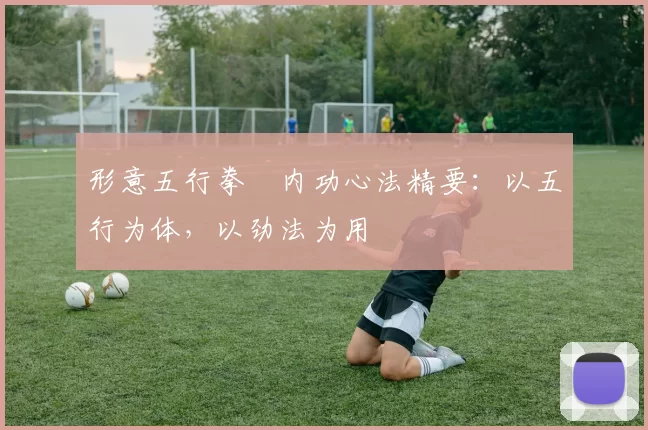 形意五行拳・内功心法精要:以五行为体,以劲法为用
