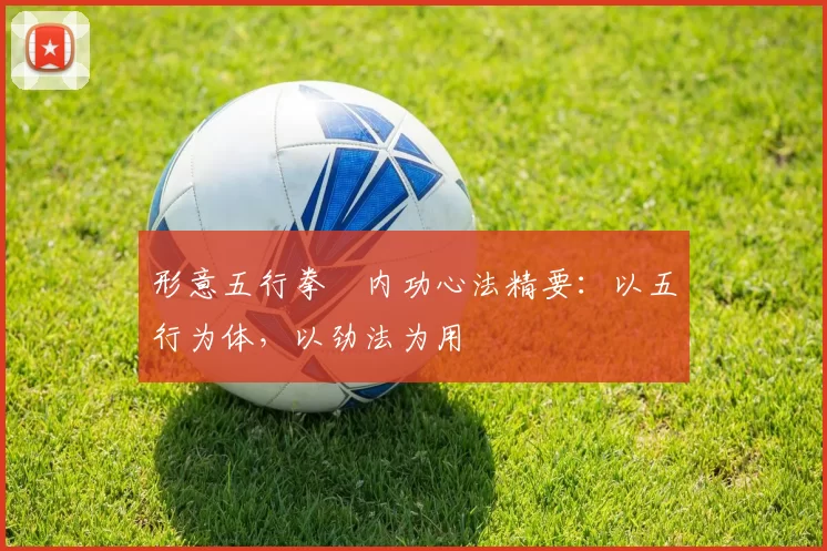 形意五行拳・内功心法精要：以五行为体，以劲法为用