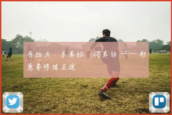 弃拙力・求真松・得真劲 —— 形意拳修炼正途