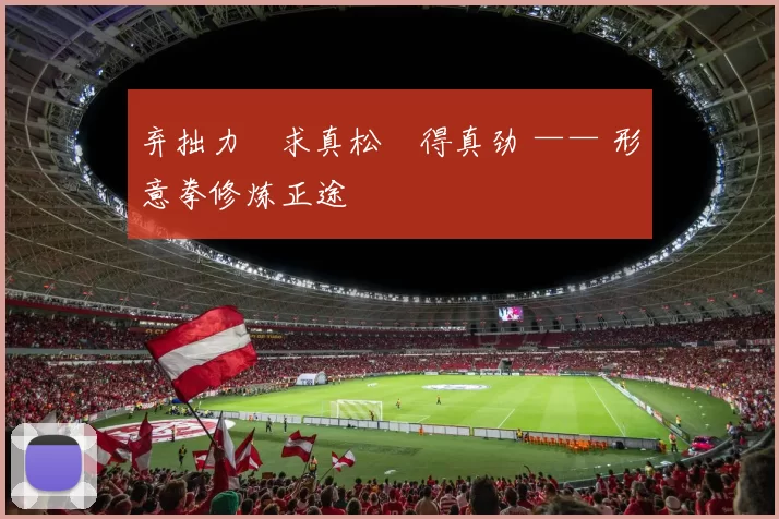 弃拙力・求真松・得真劲 —— 形意拳修炼正途