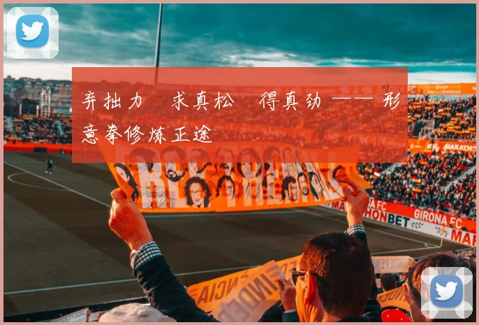 弃拙力・求真松・得真劲 —— 形意拳修炼正途