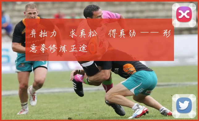 弃拙力・求真松・得真劲 —— 形意拳修炼正途